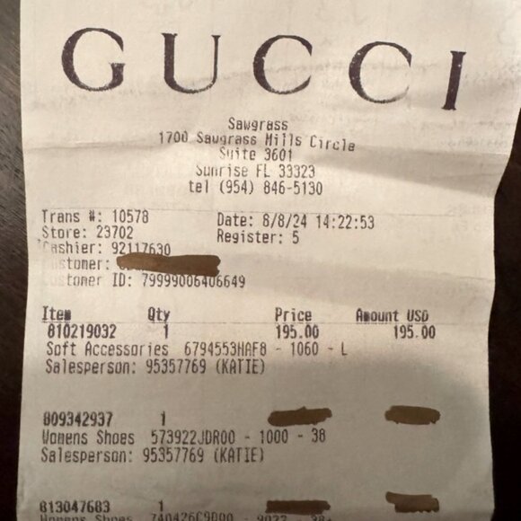 NIB Gucci rubber slides100% authentic - Picture 7 of 7